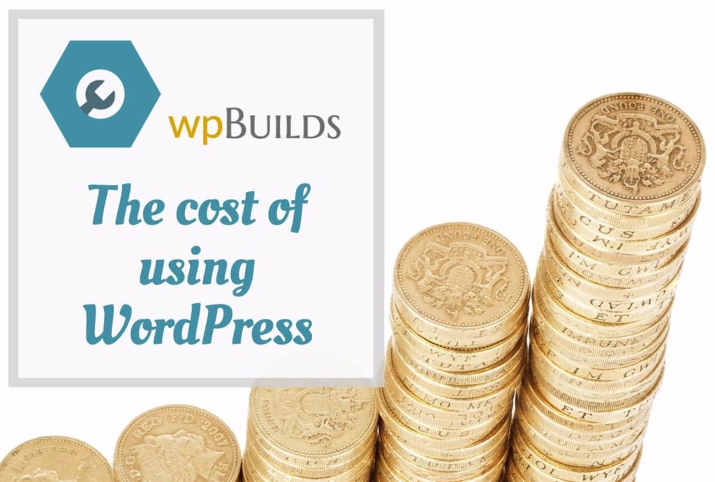 The cost of using WordPress