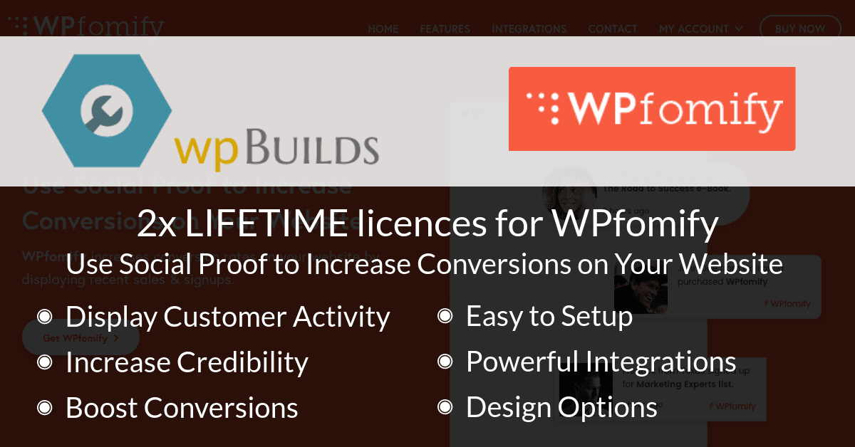 Win LIFETIME access to WPfomify