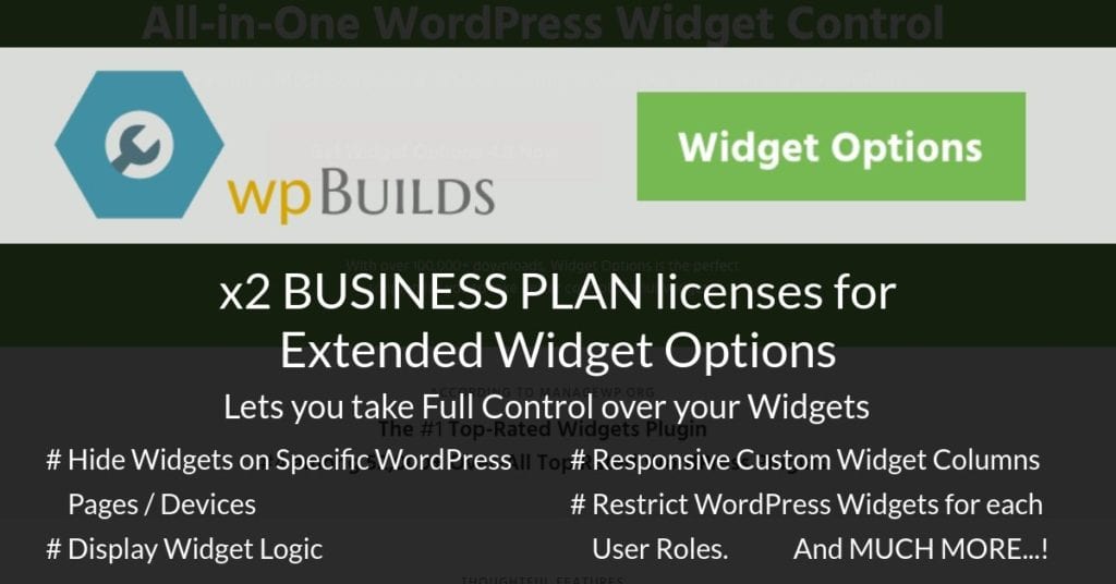 Widget Options for WordPress