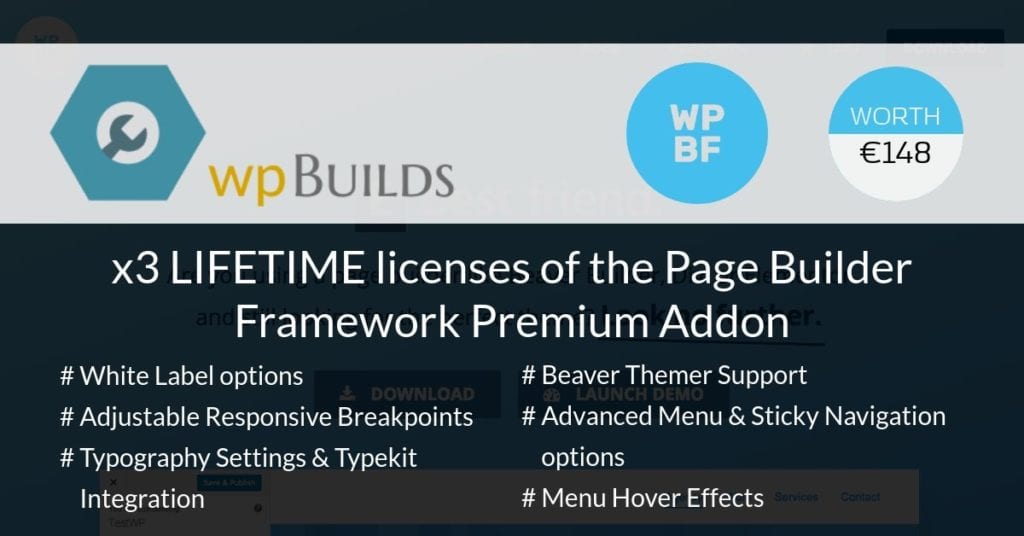 Win a LIFETIME license to the Page Builder Framework Premium Addon