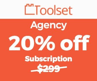 WP Builds - Toolset Ad - 20% off - Agency