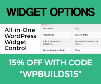 Get 15% off Widget Options