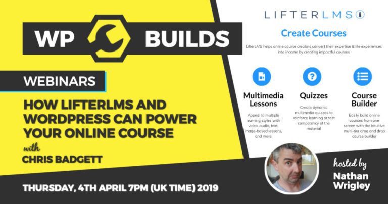 How Lifter LMS and WordPress can power your online course - WP Builds webinar