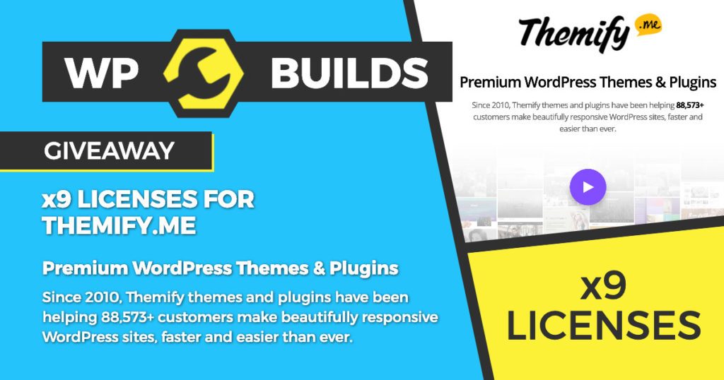 WP Builds WordPress Giveaway Themify.me