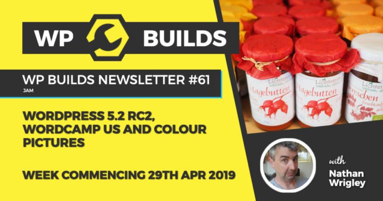 WordPress 5.2 RC2, WordCamp US and colour pictures - WP Builds Newsletter #61