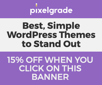 15% off Pixelgrade Themes - WP Builds WordPress Deals