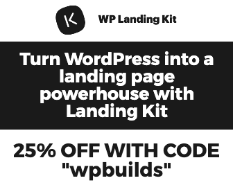 25% off WP Landing Kit - WP Builds Deals Page