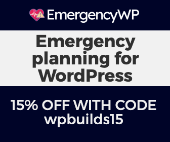 15% off EmergencyWP with WP Builds