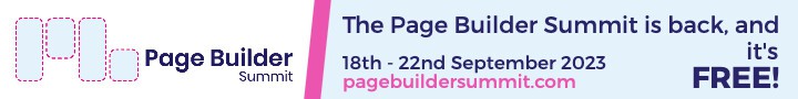 The Page Builder Summit is back and it's FREE. 18th to 22nd September 2023
